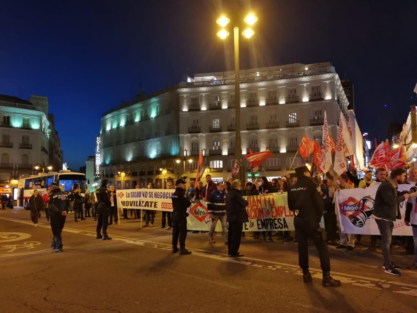 Multitudinaria Manifestación de los trabajadores de Metro de Madrid 